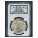 1922 Peace Silver Dollar NGC MS 64 Binion