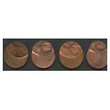 4- Off-Center Planchet Error Lincoln Head Cents