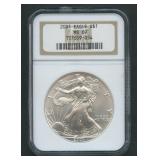 2001 ASE Silver Eagle NGC MS 69