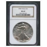1989 ASE Silver Eagle NGC MS 69