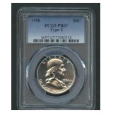 1956 Franklin Half Dollar Type 2 PCGS PR 67