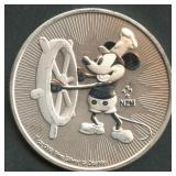2017 Niue $2 Mickey Mouse .999 Silver 1 ozt