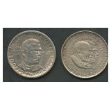 1946 and 1952 BT Washington Commem Halves