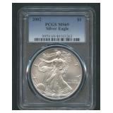 2002 ASE Silver Eagle PCGS MS 69