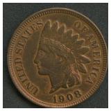 1908 Indian Head Cent Higher Grade