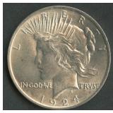 1924 Peace Silver Dollar