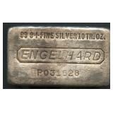 Engelhard .999 Silver Bar 10 ozt