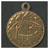 Gold Dollar .900 Love Token Jewelry Mount