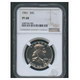1961 Franklin Half Dollar NGC PF 68