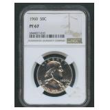 1960 Franklin Half Dollar NGC PF 67