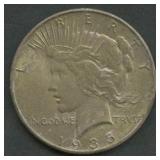 1935 Peace Silver Dollar