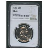 1962 Franklin Half Dollar NGC PF 68
