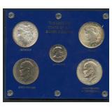 The Last 100 Years of US Silver Dollars Display