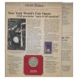 Key Events from the Year 1934 and 1939 Displays