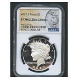 2025-S Peace Silver Dollar NGC PF70 ULT CAM