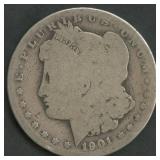 1901-S Morgan Silver Dollar