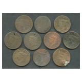 10- Mixed Large Cents