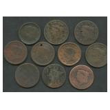 10- Mixed Large Cents