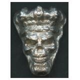 Skull King .999 Silver Bar 3.17 ozt