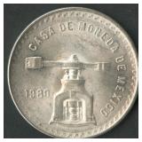 1980 Mexico Casa De Moneda .925 Silver Round