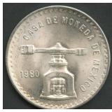 1980 Mexico Casa De Moneda .925 Silver Round