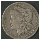 1890-CC Morgan Silver Dollar