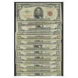 20- Mixed 1953 & 1963 $5 Legal Tender Notes