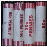 4- Rolls of 2009-D Lincol Cents Professional Life
