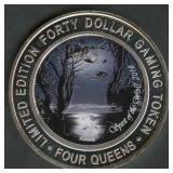 Four Queens Casino Token .999 Silver 1.5 ozt