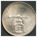 1980 Mexico Casa De Moneda .925 Silver Round