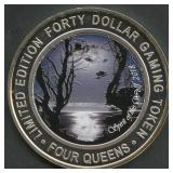 Four Queens Casino Token .999 Silver 1.5 ozt
