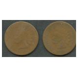 1866 and 1867 Indian Head Cents