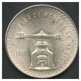 1980 Mexico Casa De Moneda .925 Silver Round