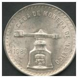 1980 Mexico Casa De Moneda .925 Silver Round