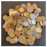 22.9 ozt Bag of Mixed Foreign Non-Silver Coins