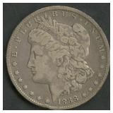 1888-O Oval O Morgan Silver Dollar