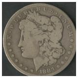 1883-CC Morgan Silver Dollar