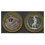 2- Classic Casino Chips .999 Silver 0.60 ozt