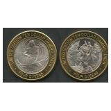 2- Classic Casino Chips .999 Silver 0.60 ozt