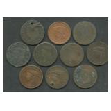 10- Mixed Large Cents