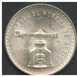 1980 Mexico Casa De Moneda .925 Silver Round
