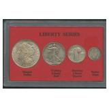 Liberty Series In Capital Display - 4 Coins