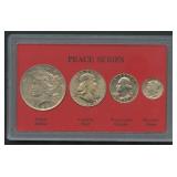 Peace Series in Capital Display - 4 Coins