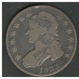 1833 Capped Bust Half Dollar