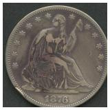1876-CC Seated Liberty Half Dollar