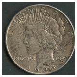 1934 Peace Silver Dollar