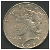 1934 Peace Silver Dollar