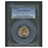 1944-D Jefferson Nickel PCGS MS 67 FS