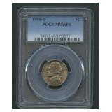 1950-D Jefferson Nickel PCGS MS 66 FS
