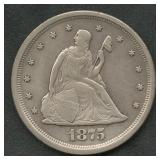 1875-S Twenty Cent Piece